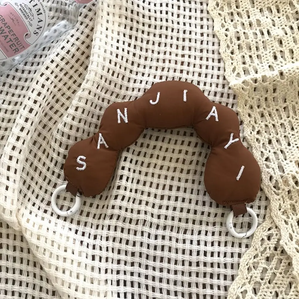 

Fashion Adjustable Shoulder Bag Strap Filled Cotton Embroidered Letter Wrist Strap Replacement Handbag Belts