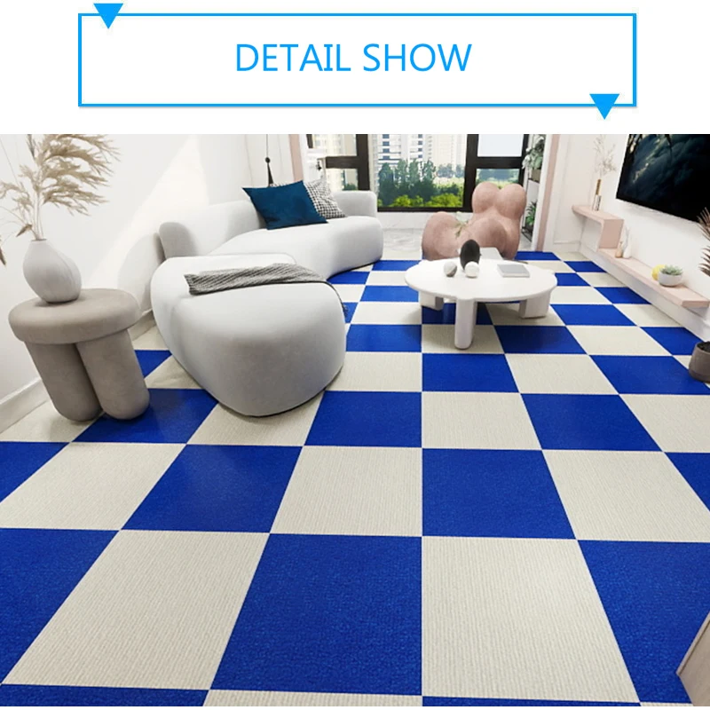 20Pcs Self-adhesive carpet Square 30cm*30cm 9 colors Peel And Stick Removable sticker For DIY Home Furnishing Hallway Indoor