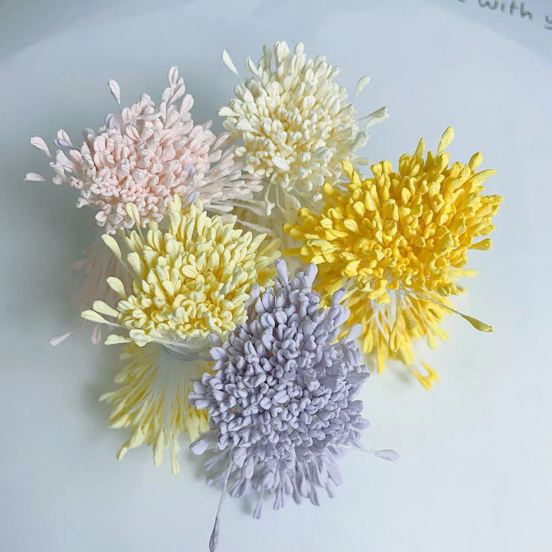 

330Pcs/Lot Simulated Stamen Twisting Rod Flower Center Lily Simulated Flower Gypsum malt stamen DIY Handmade Accessory Materials