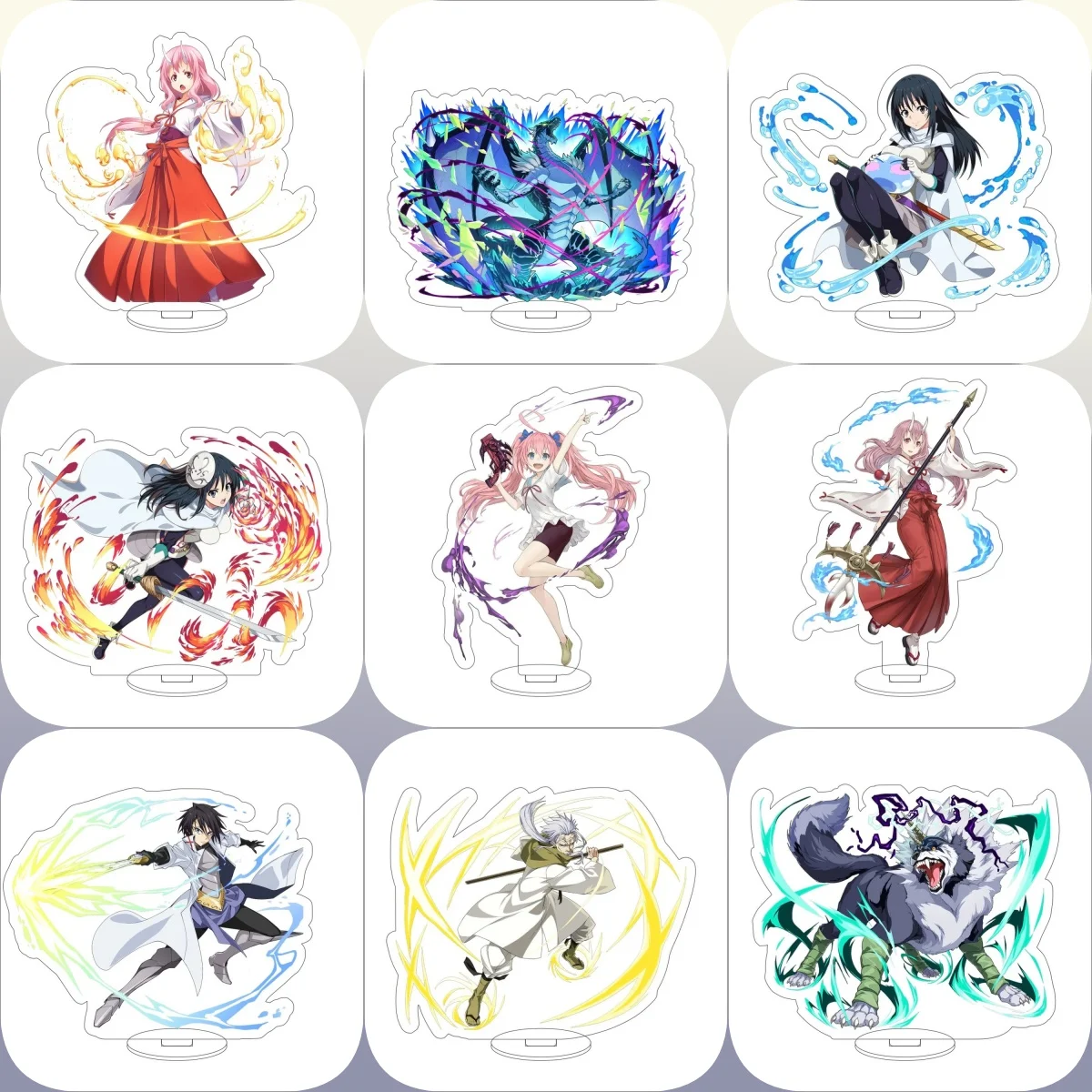 

15CM Hot Anime Reincarnated as a Slime Acrylic Stand Model Cosplay Characters Ornament Accessories Christmas Collection Gifts