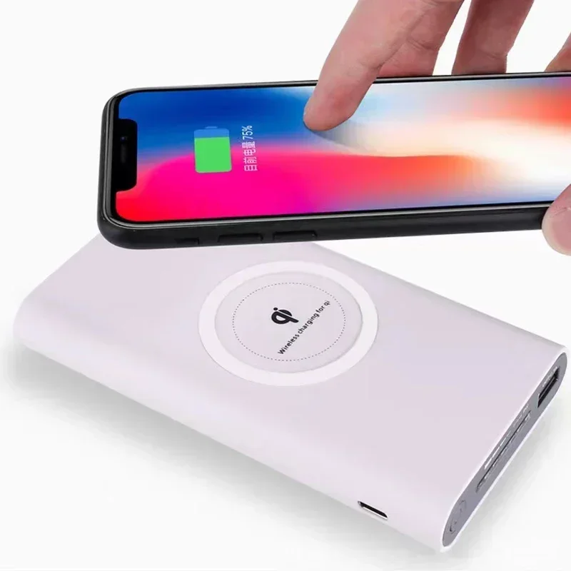 New 200000mAh Power Bank Two-Way Wireless Fast Charging Powerbank Portable Charger Type-C External Battery For iPhone Samsung