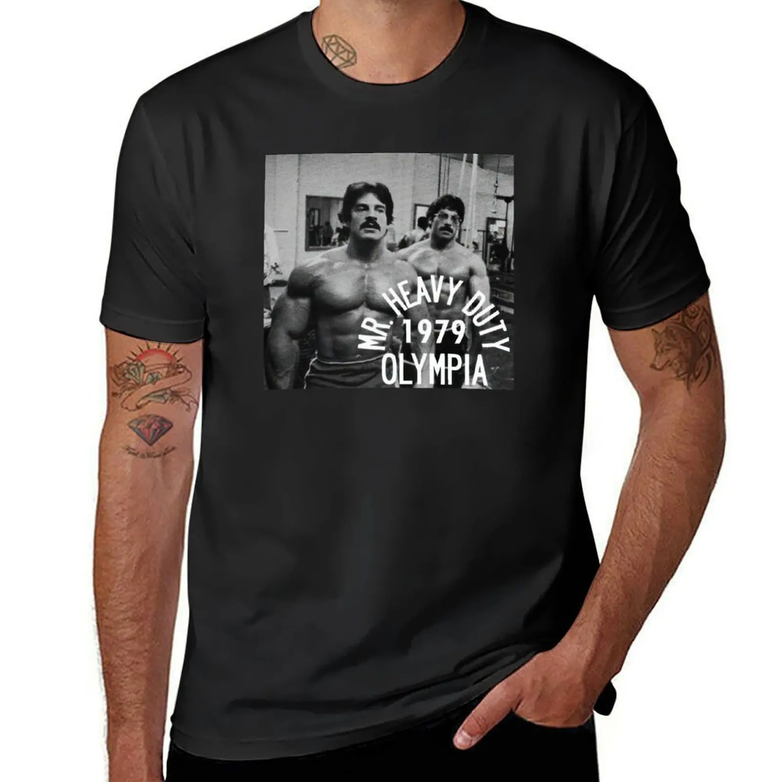 

Mike Mentzer Mr. Heavy Duty Poster T-Shirt heavyweights anime clothes t shirt men