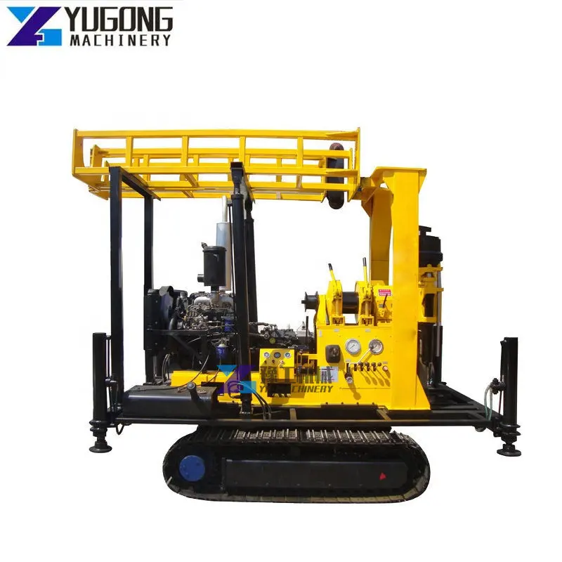 Beste Prijs 200 Meter Grond Boorgat Waterput Boormachine Rupsgiepte Diamant Roterende Kern Waterput Boren Rig
