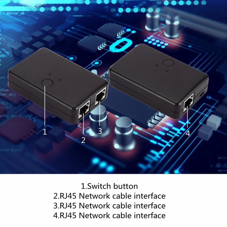 Сетевой хаб YIGETOHDE, хаб RJ45 CAT6 с 2 портами, переключатель для ноутбука, 2 в 1, разветвитель сетевого кабеля Ethernet
