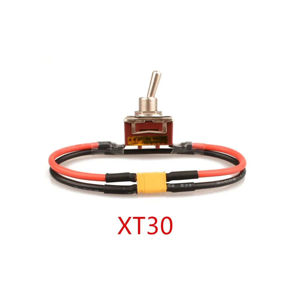 XT30/XT60/XT90/T-wtyczka zasilania wysoki prąd przełącznik wysokiego obciążenia 12AWG dla Adapter łączący silnik ESC samolotu eBike RC