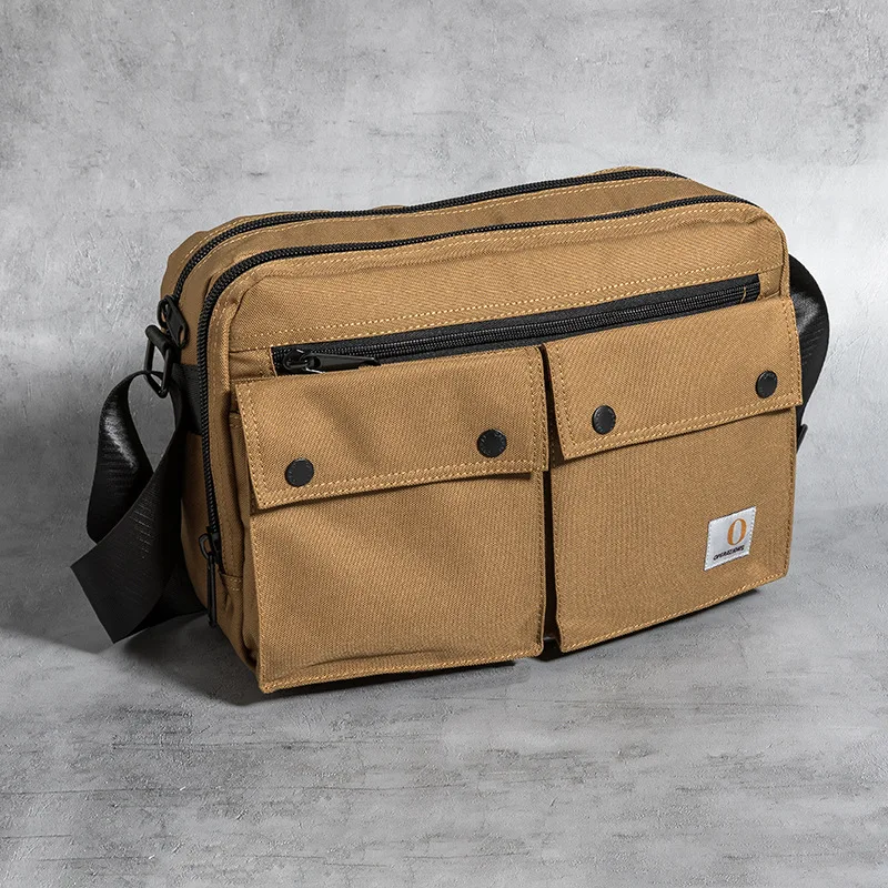 

Streetwear Shoulder Man Bag Nylon Fabric Casual Messenger Bags for Men School College Teens Men's Crossbody Sling Bag Satchel