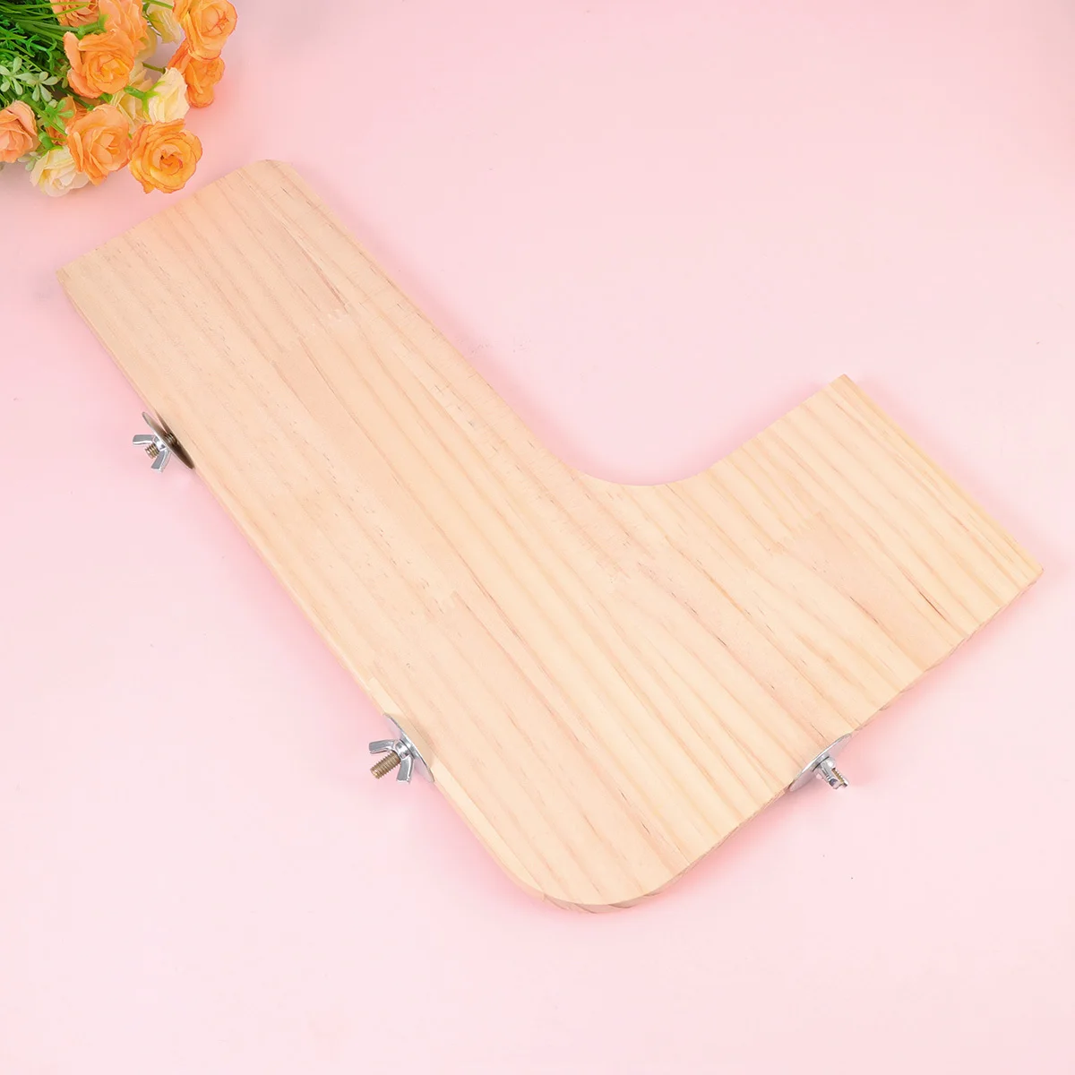 

L Shaped Wooden Hamster Springboard Large Size Cage Platform For Small Animals Playground Pet Springboard Wooden Pet