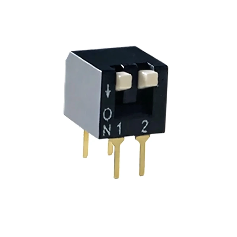5PCS 2.54mm Pitch DIP Switch 8/6/5/3/2 Bit Position DIP/SMD Toggle Code Switch Black DSPV02LHGET Piano Key Flip the code switch