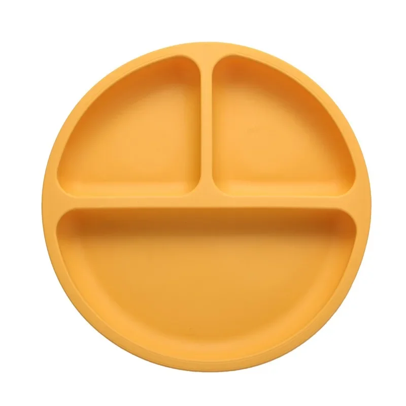 Boîte à lunch en silicone pour enfants, bol alimentaire complémentaire, bol à ventouse anti-chute intégré, alimentation pour bébé, division infantile