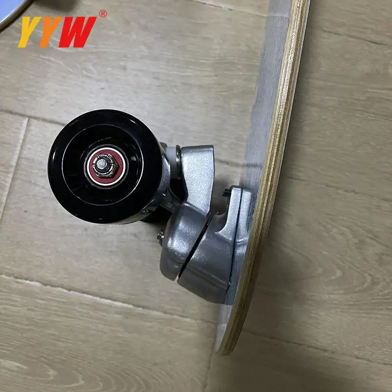 New S6 Land Surfing Skateboard Trucks With 74cm Double Center Pillar Nail Rear Axle Trucks Surfskate Bridge Skateboard Parts