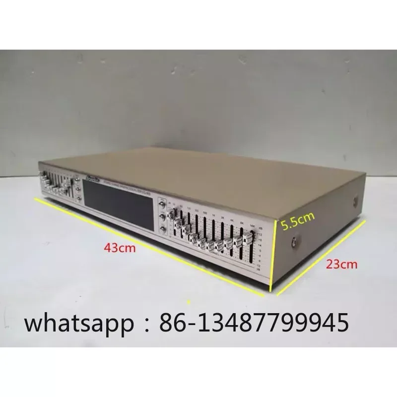 

220 В EQ665 Эквалайзер Hi-Fi Домашний эквалайзер Двойной 10-полосный стерео регулирование высоких частот и альт-баса со встроенным Bluetooth Новый