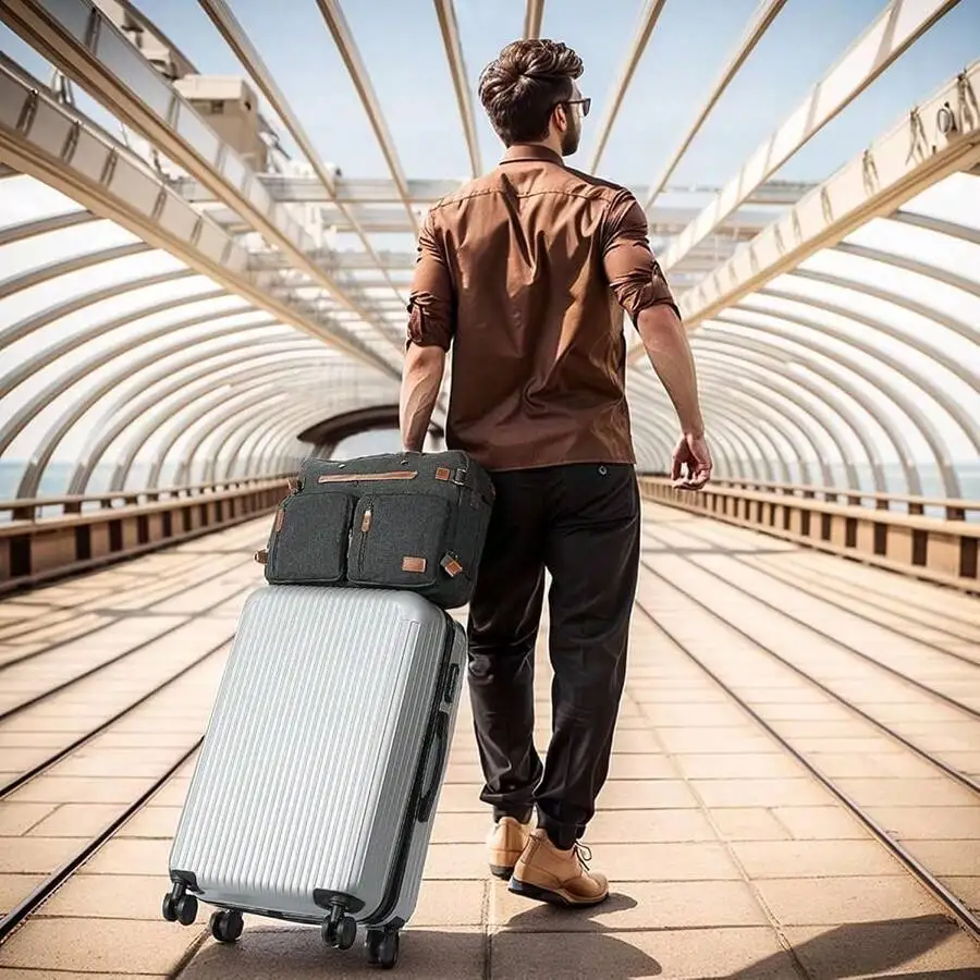 

Canvas Laptop Backpack For Men With 3-In-1 Design And Multiple Pockets