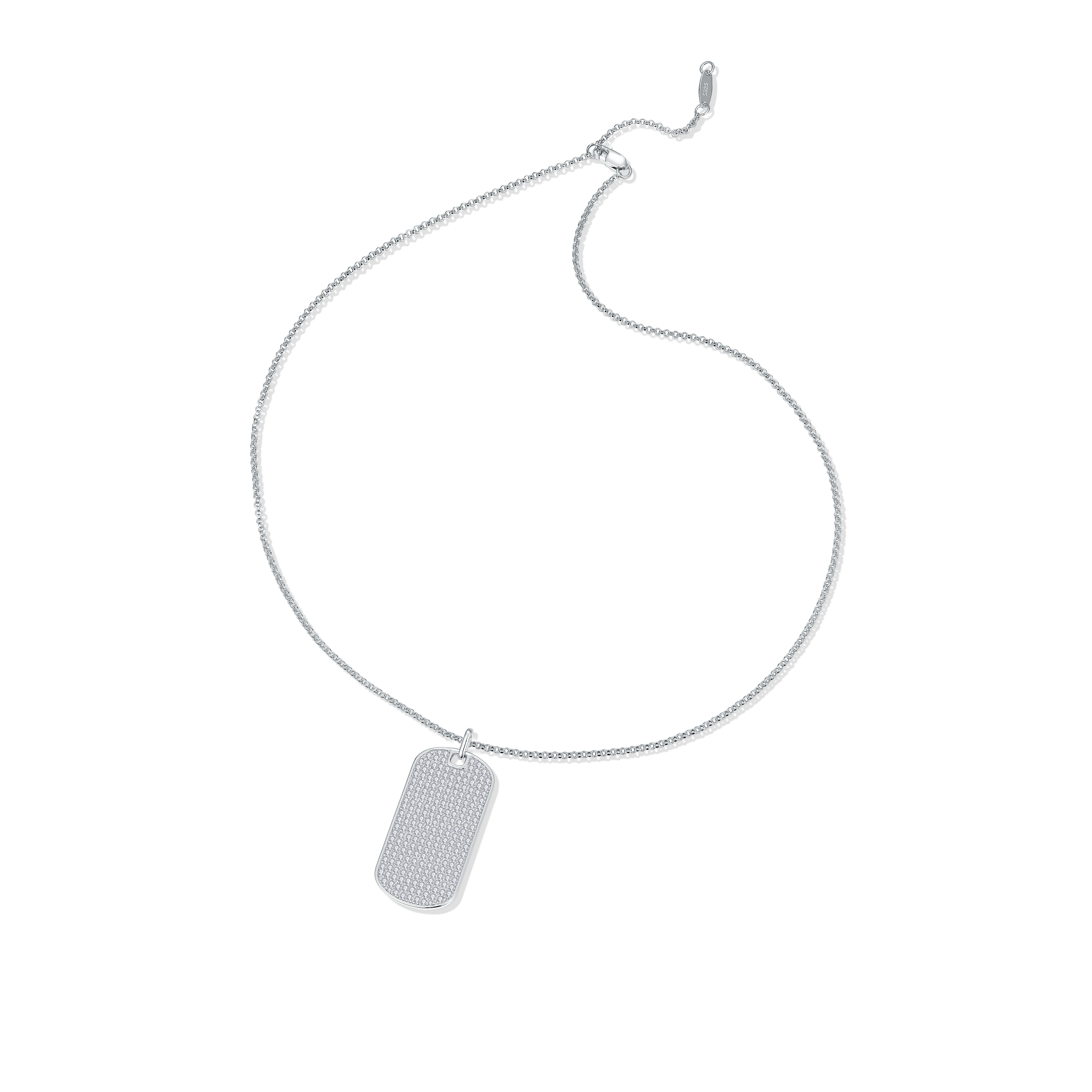 

2.56ct Real Full Moissanite Diamond Pendant Necklaces 100% S925 Silver HipHop/Rock Style for Women Men Fine Jewelry