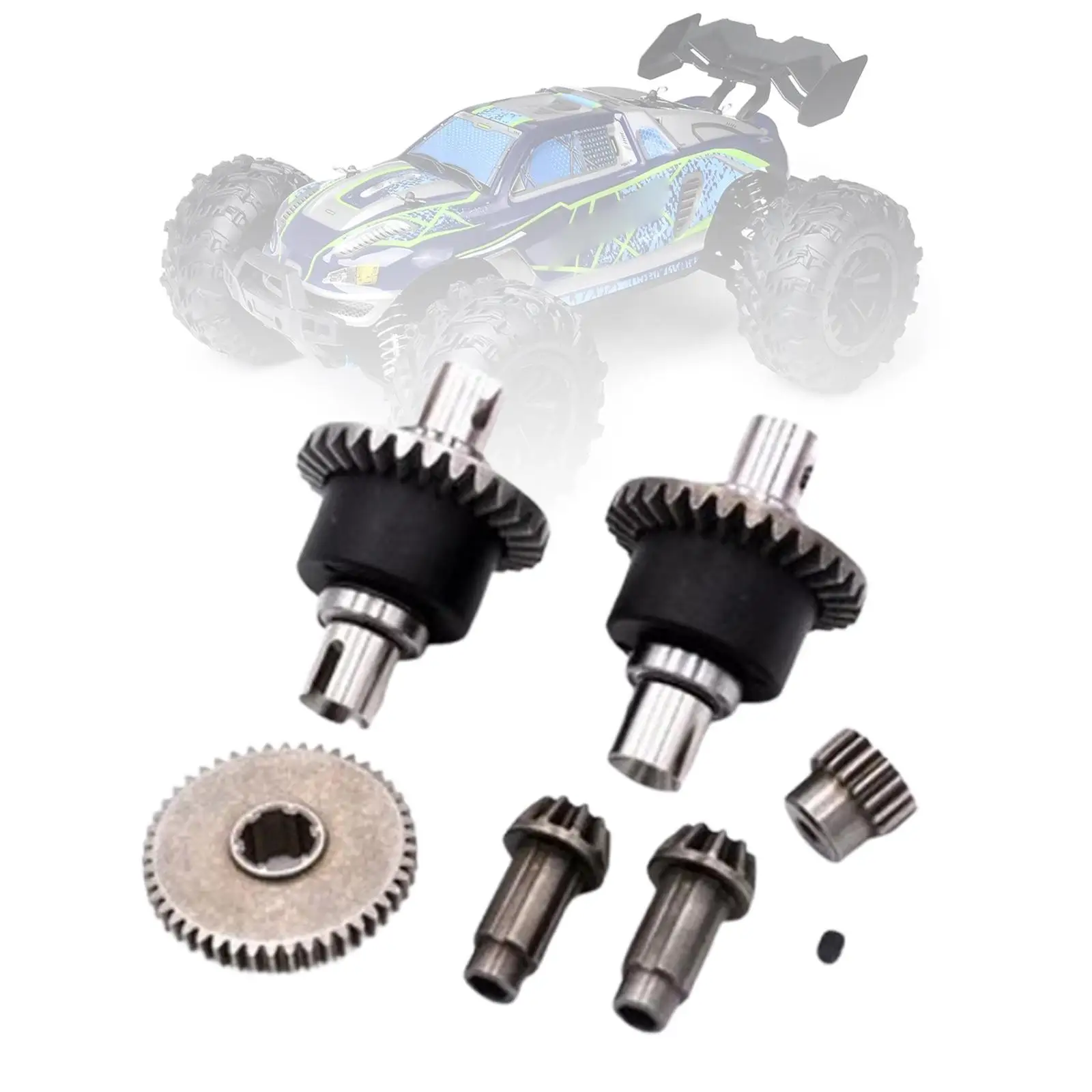 RC Differential Kit RC Model Vehicle Parts Assembly Replace Differentials Assembly Update Parts for 16103Pro 16201Pro 1:16
