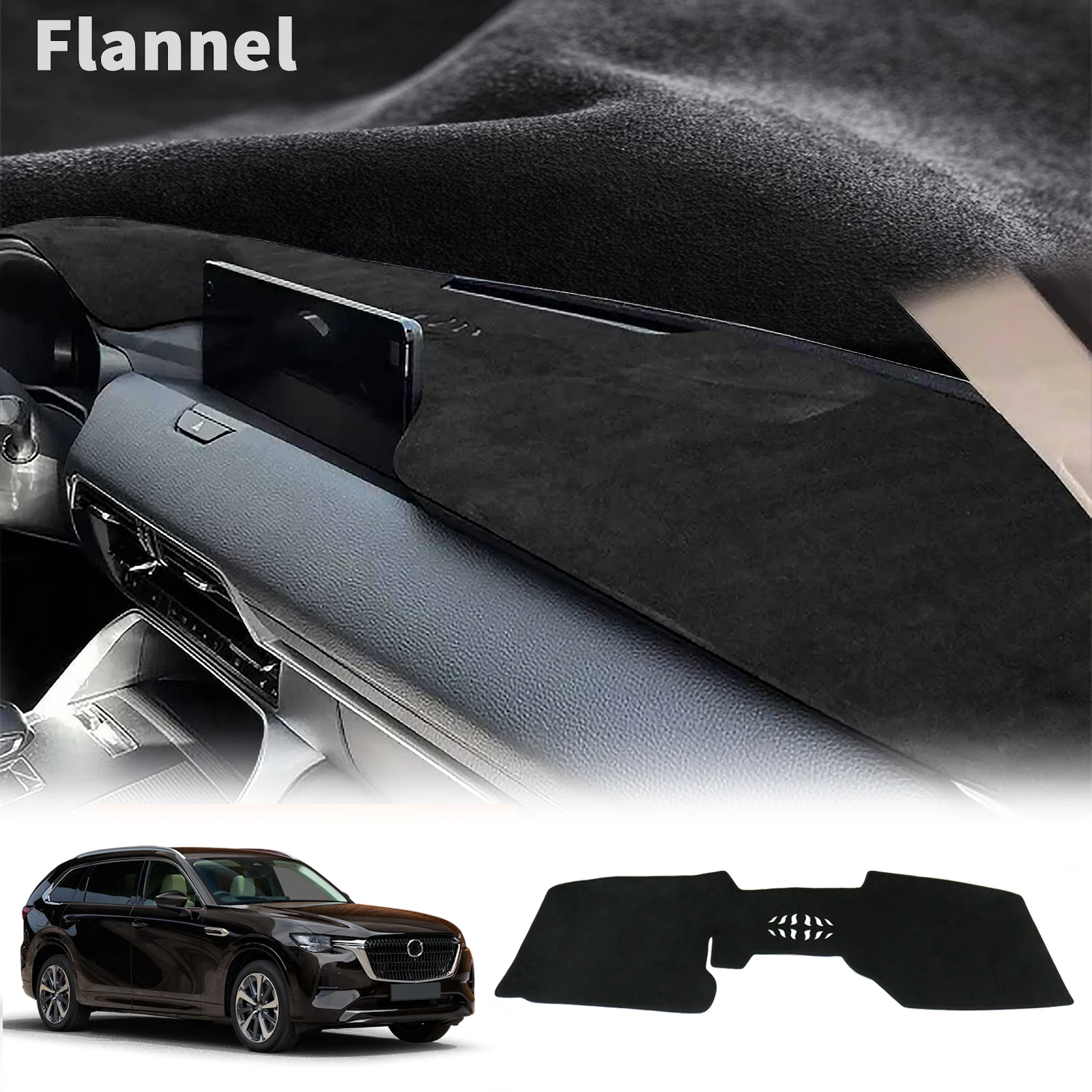 

for Mazda CX-80 CX80 2024 2025 2026 Car Dashboard Pad Cover Dash Mat Dashmat Sunshade Protective Carpet Accessoriesr Non-Slip