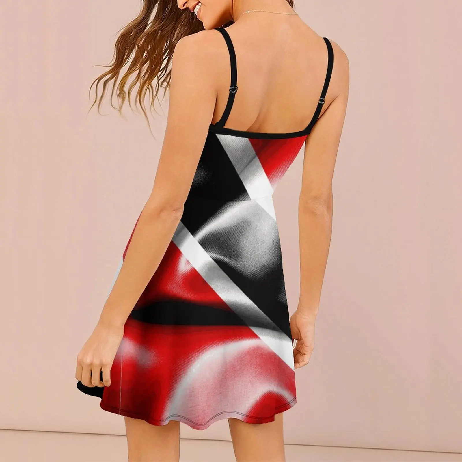 Trinidad And Tobago Flag Women's Sling Dress Funny Graphic Sexy Woman's Clothing Funny Novelty  Parties Suspender Dress