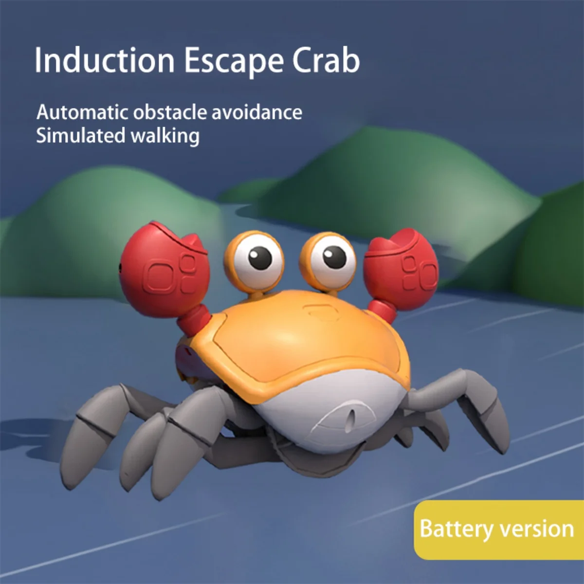 Inoling-Jouet de développement coule crabe pour enfants, jouet d'apprentissage pour tout-petits, évitement automatique des obstacles, cadeaux de Noël