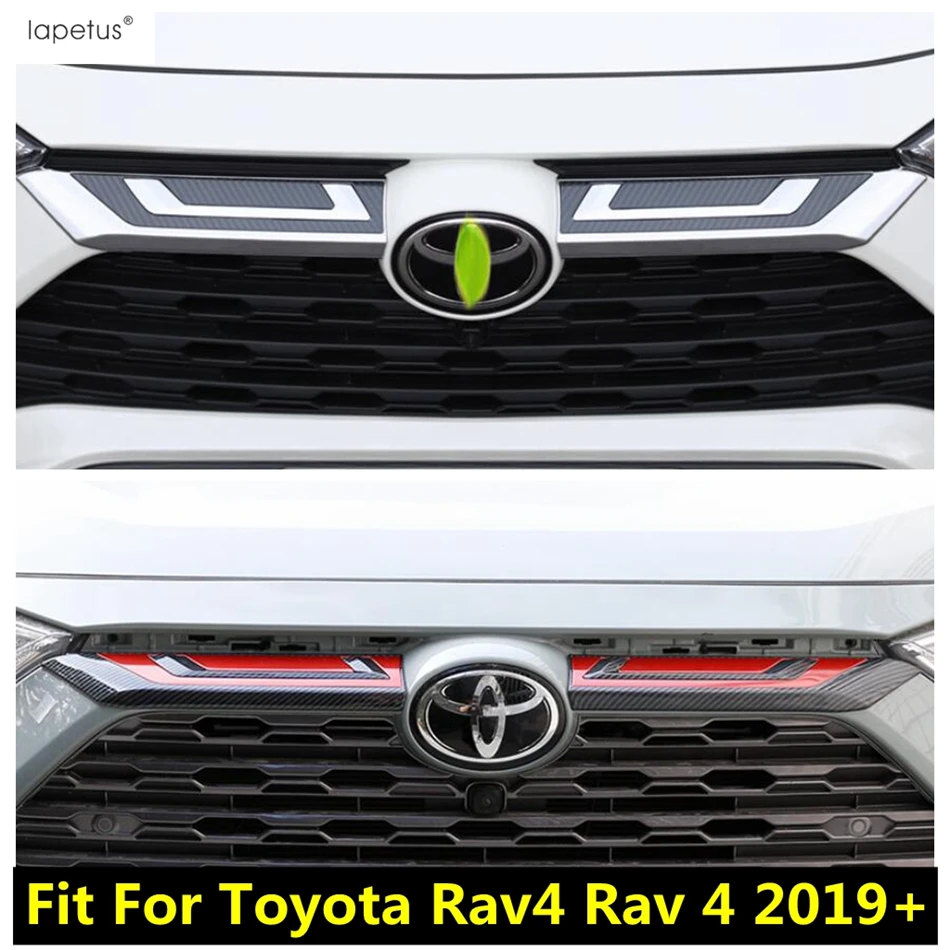 

Car Front Bumper Grille Grills Strip Decoration Stickers Cover Trim For TOYOTA RAV4 RAV 4 XA50 2019 2020 2021 2022 Accessories