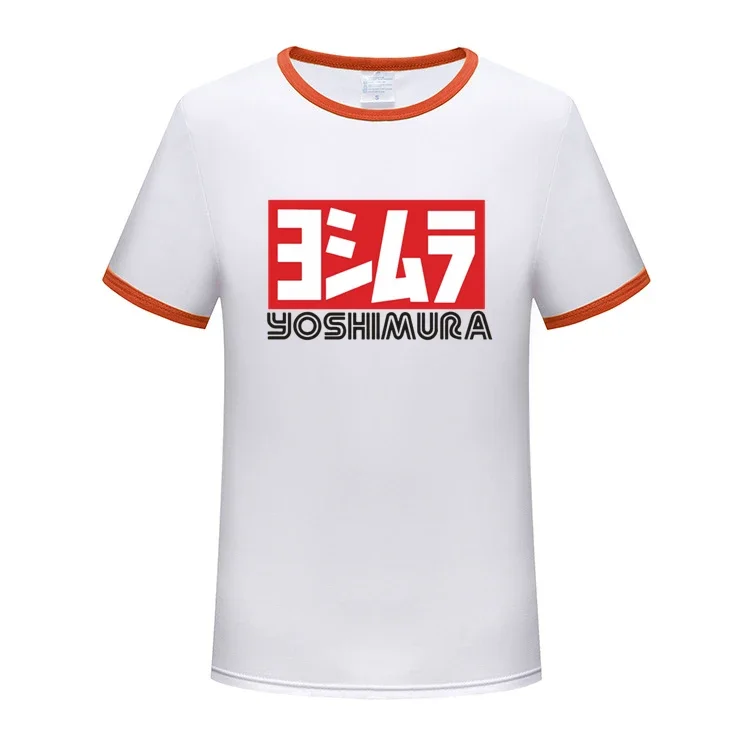 2024 New Yoshimura Brand Print Harajuku Style Polo Shirts Men Summer Cotton Solid Color Short Sleeve Shirt Casual Polo Shirt