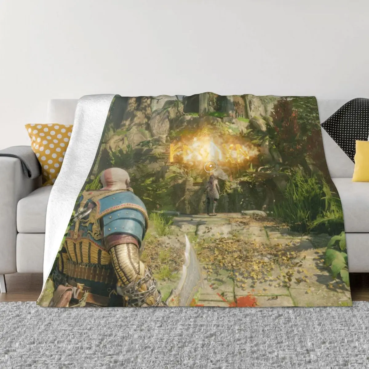 

God Of War Game 000848 Одеяло для спальни, пляжное одеяло, одеяла для пар, персонализированные одеяла, пледы