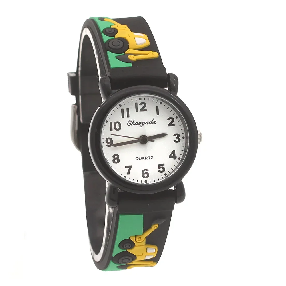 Colorful Digital Quartz Wristwatch for Kids And Students Fashionable Silicone Strap Timepiece for Boys And Girls