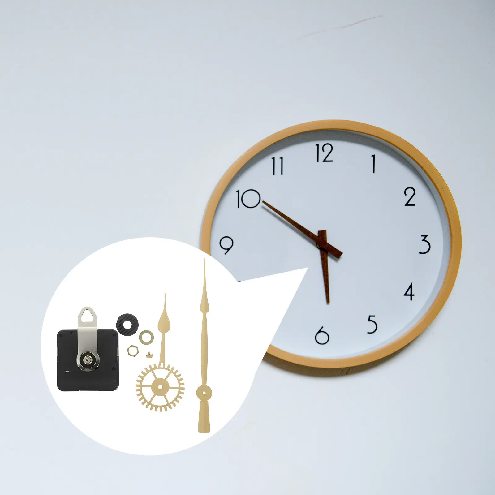 Electric Clock Movement Kit with Motor for DIY Wall Clocks – Battery Operated Quartz Mechanism