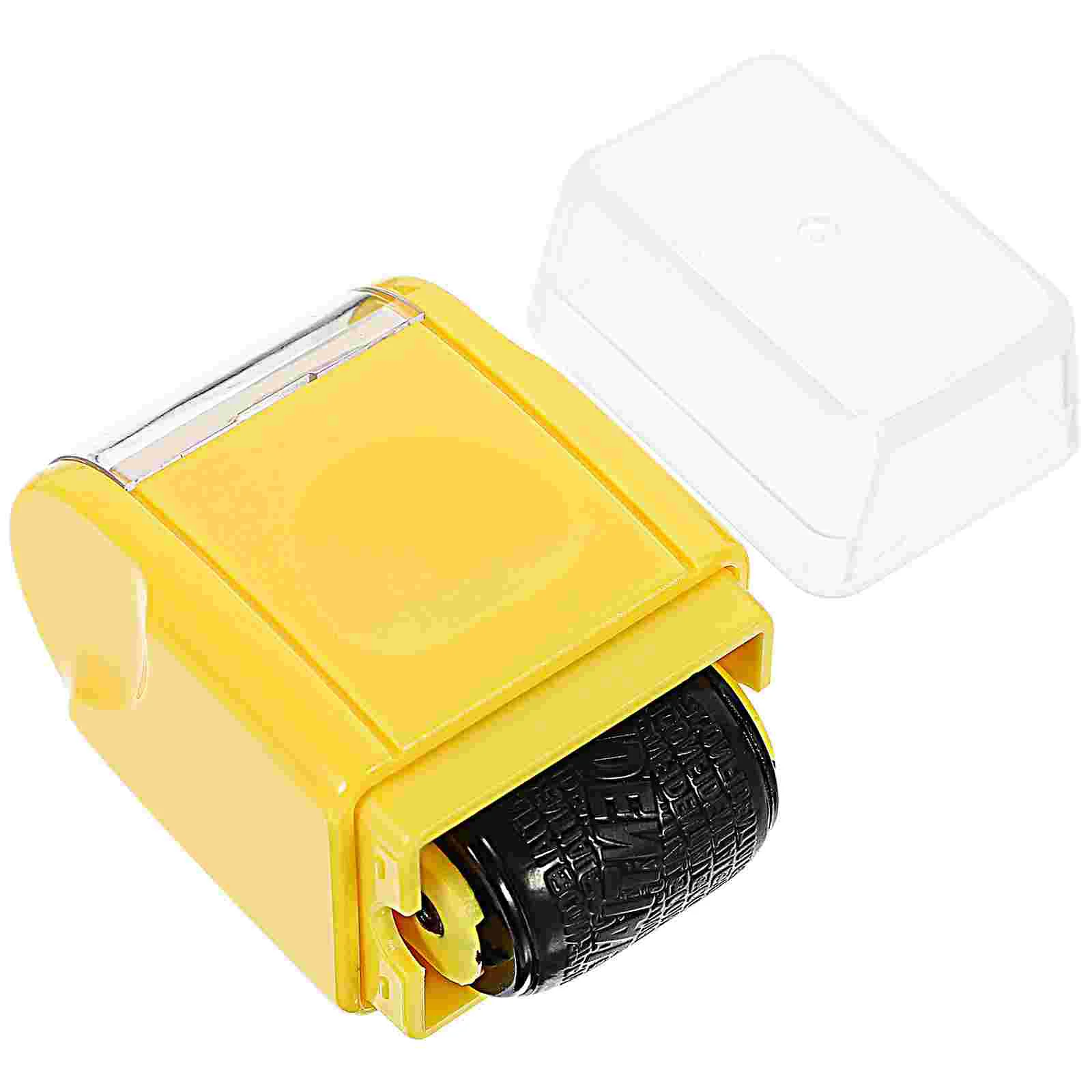 

Stamps for Applicator Postage Portable Confidential Multifunction Security Yellow Plastic Roller