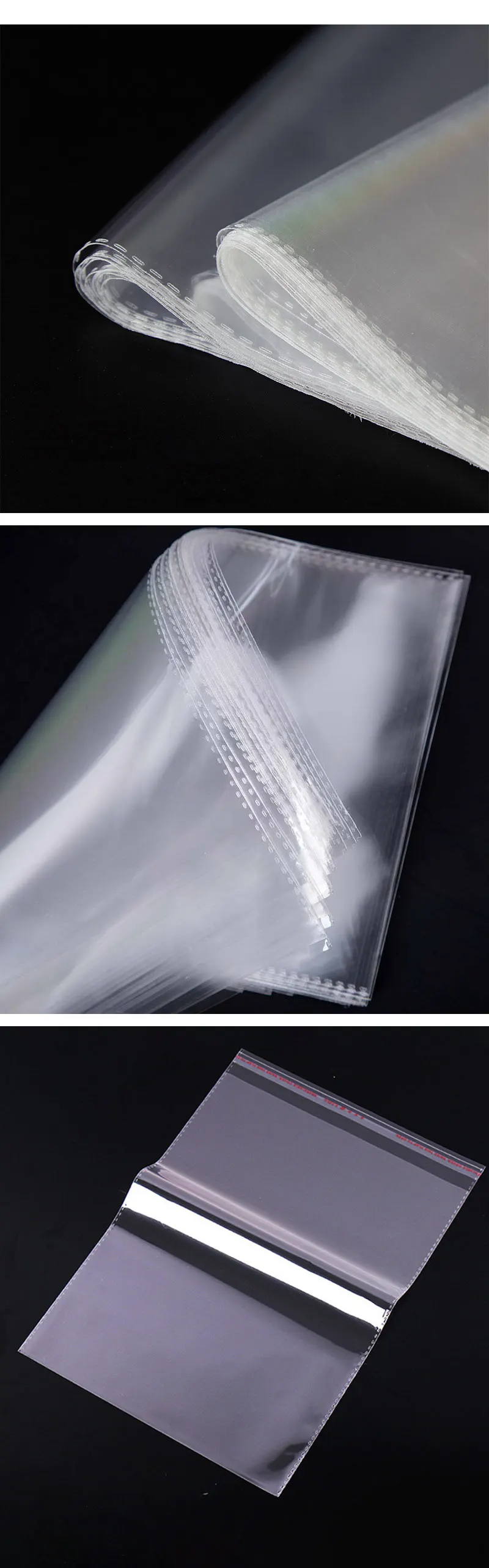 Selbstklebende Zellophanbeutel aus Kunststoff, Opp, transparent, versiegelt, Schmuck, Geschenk, Lebensmittel, Süßigkeiten, Kleidung, Kuchen, Verpackung, durchsichtige Beutel – Detail 7