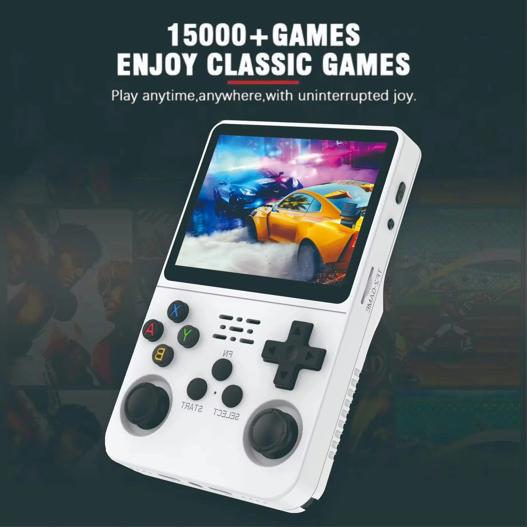 Open Source R36S Retro Handheld Video Game Console Linux System 3.5 Inch IPS Screen Portable Pocket Video Player R35S 64GB Games