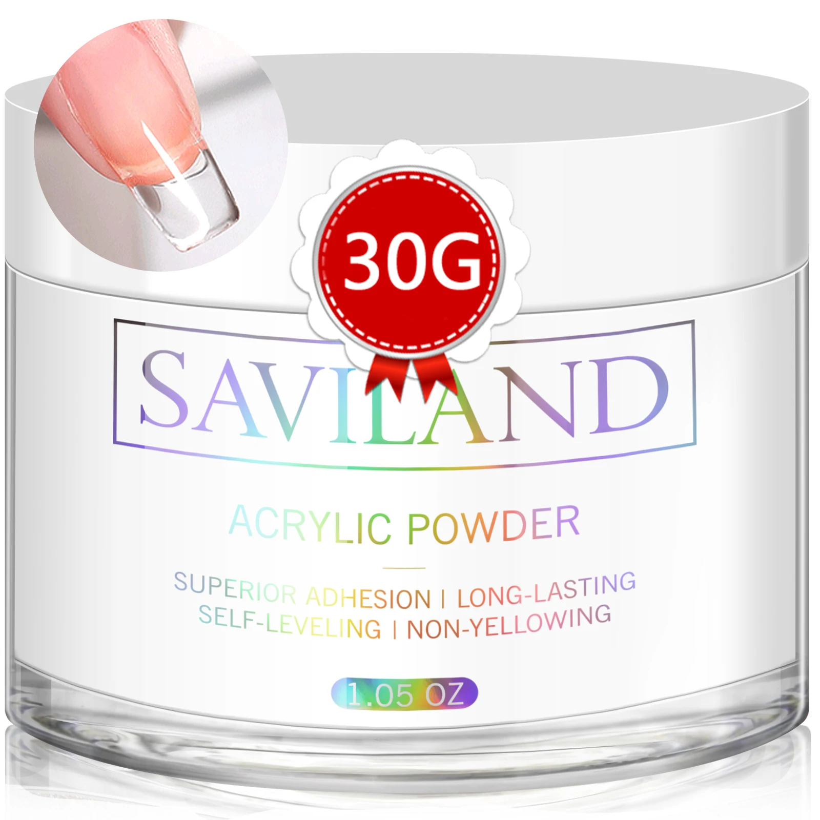 Acrylic Powder Clear - بودرة أكريليك شفافة من سافيلاند 30