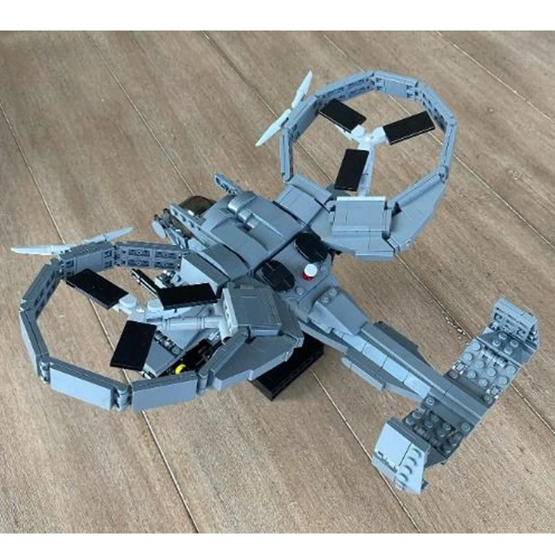 Military High-tech Building Blocks Helicopter RDA AT-99 Scorpion Plane Fighter Airplane Model Bricks Set Toys for Xmas Gift