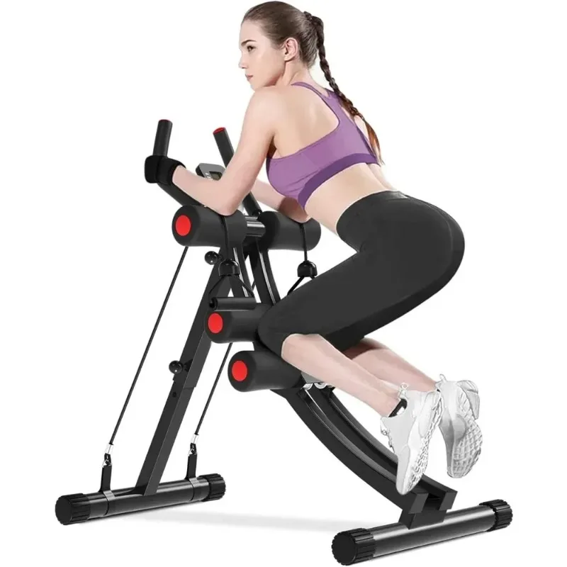 --Workout Equipment for Strength Training,Adjustable Ab Exercise Equipment for Stomach Workout,Foldable Core Abdominal