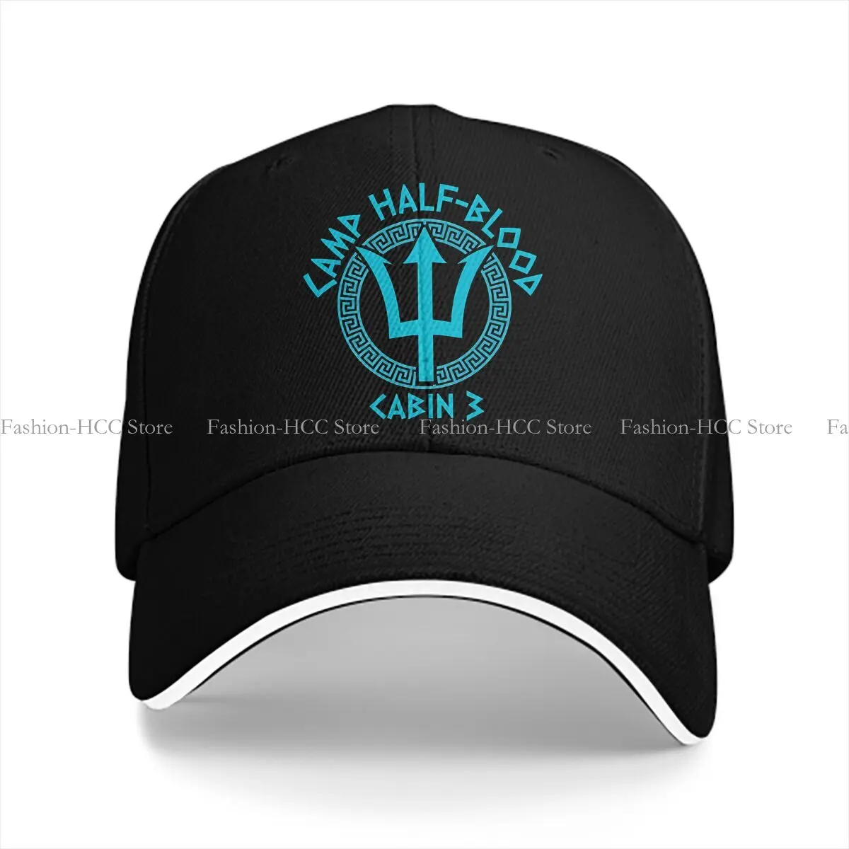 Percy Jackson Multicolor Hat Peaked Cap Cabin 3 Camp Half-Blood Personalized Visor Protection Hats