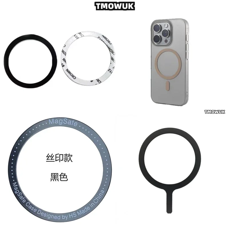 

For OPPO Reno 6 12 10 Pro Find N X3 X8 Ultra - Magsafe Metal Plate Ring Sticker For Quick Charging