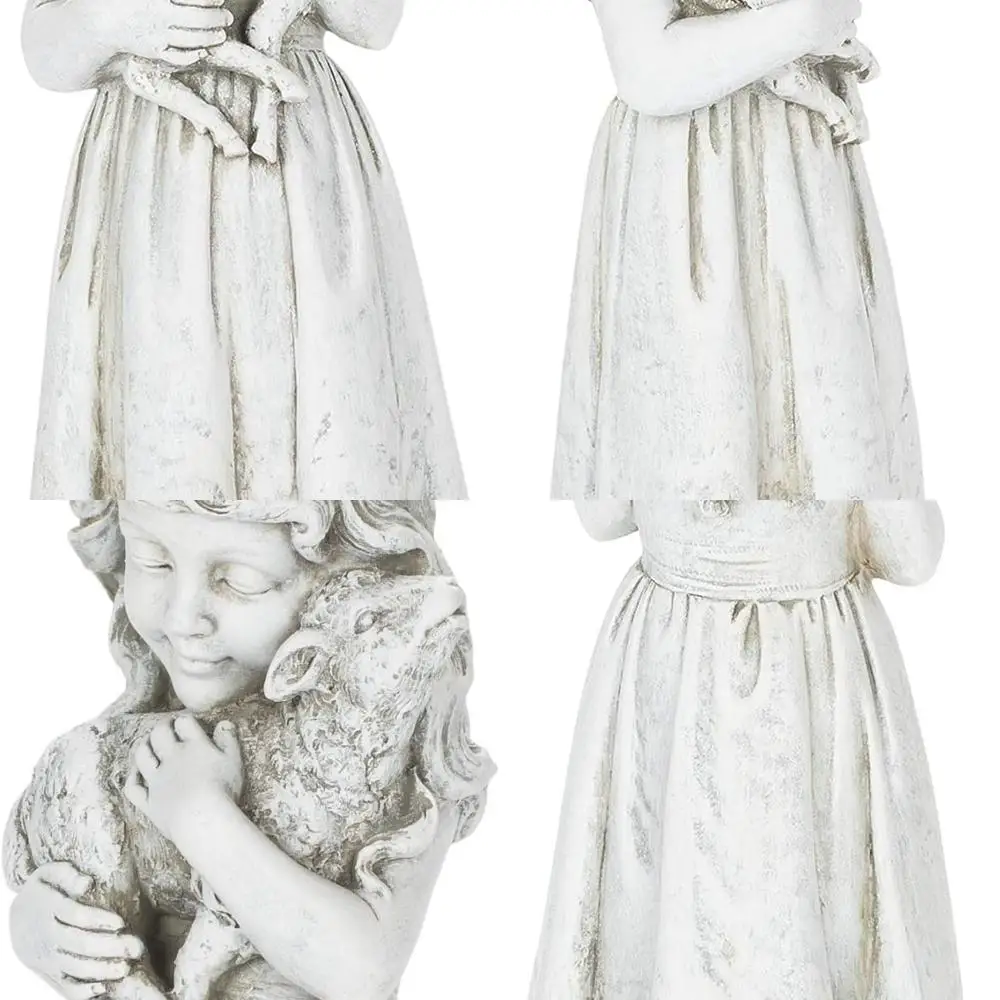 

Roman Inc. Студия Джозефа: 5x5x16 Статуя для сада Святой семьи, религиозный мемориал, ангел, декор Святого Покроя