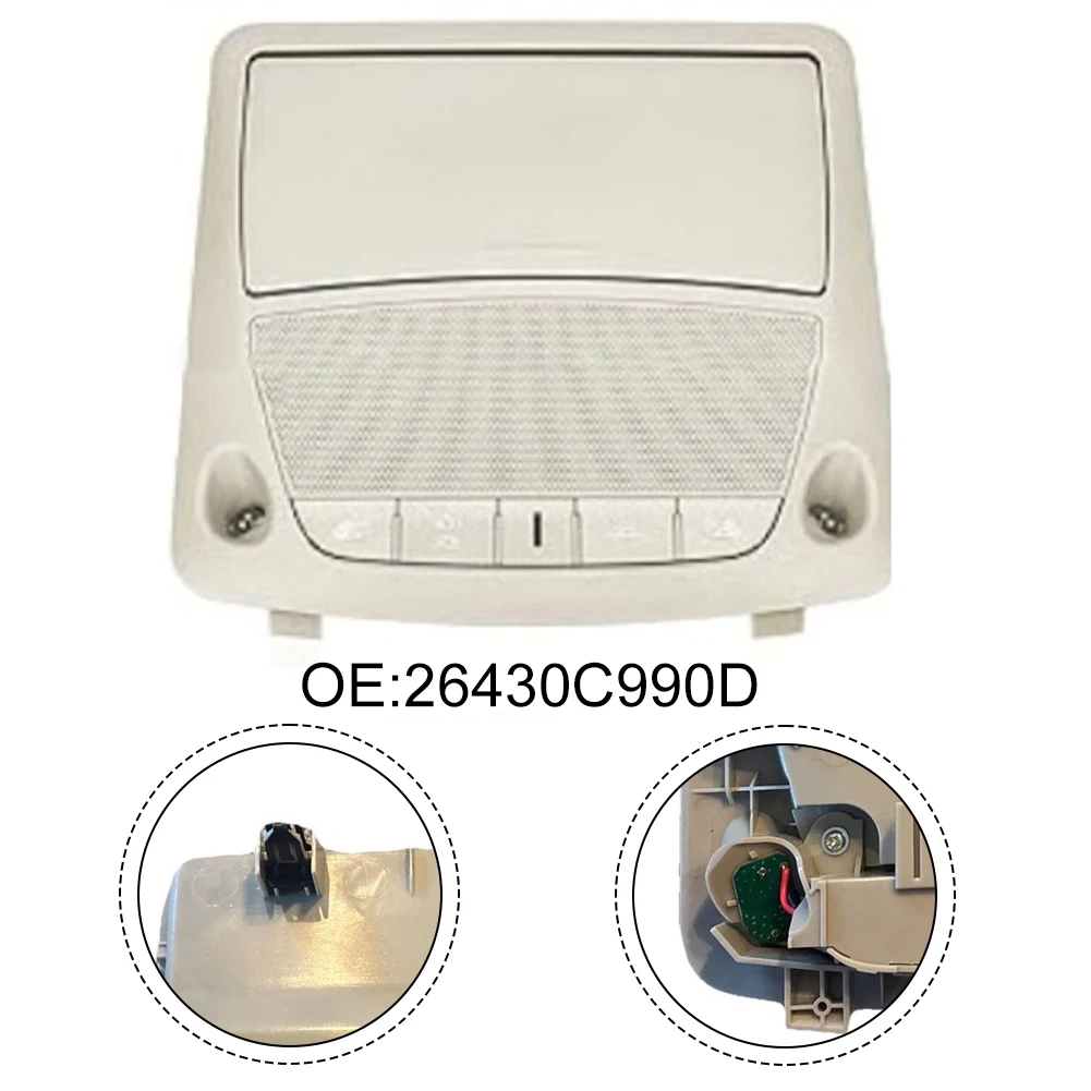 Car Overhead Overhead Reading Light Lamp 26430-C990D For 2013-2018 Plastic Metal Car Accessories Tool Car Light Car Reading Lamp