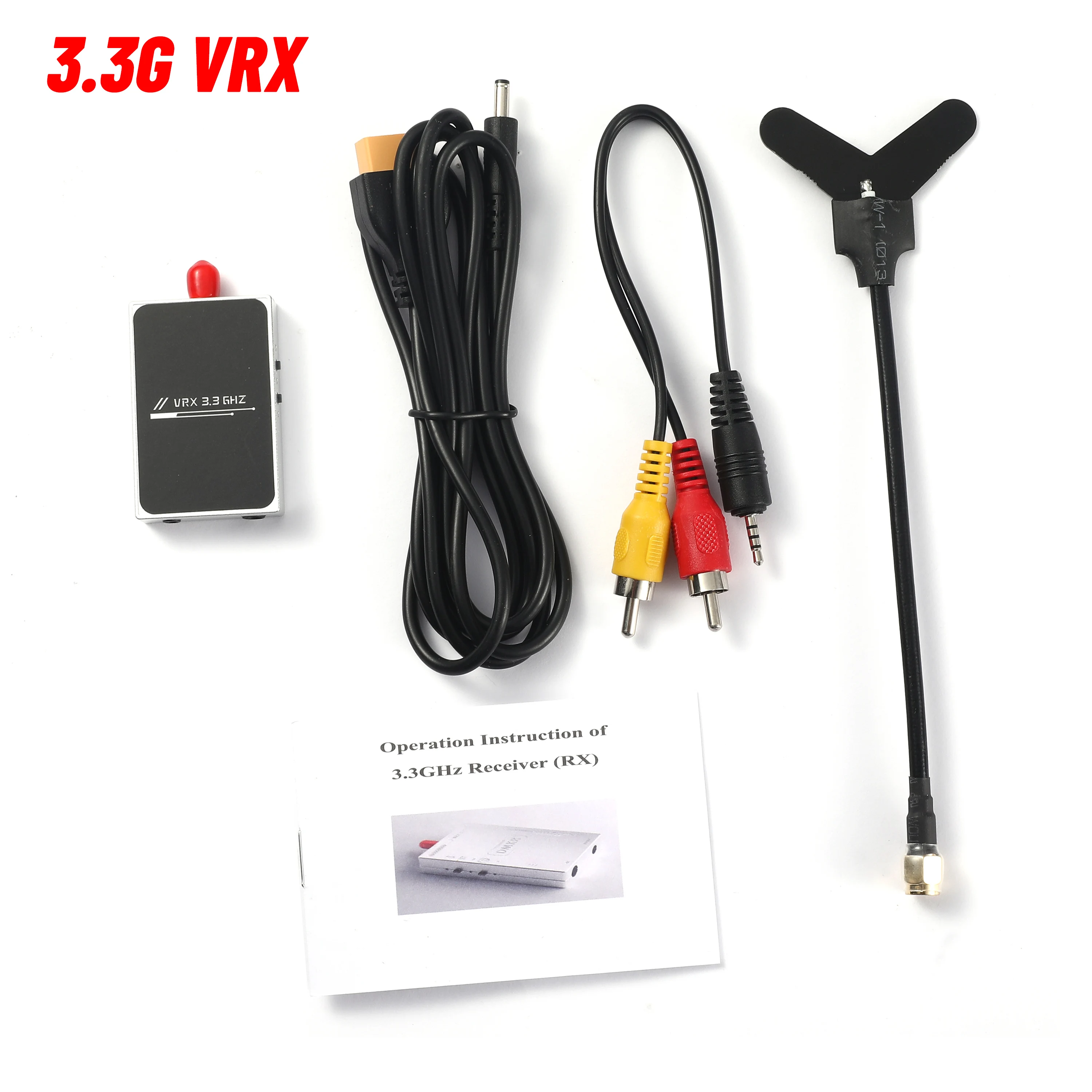 3.3G VTX 3W Analog VTX/VRX FPV Traversing Machine 16CH for 7-13inch FPV RC Drone Long Range Built-in Mic Audio Video Transmitter