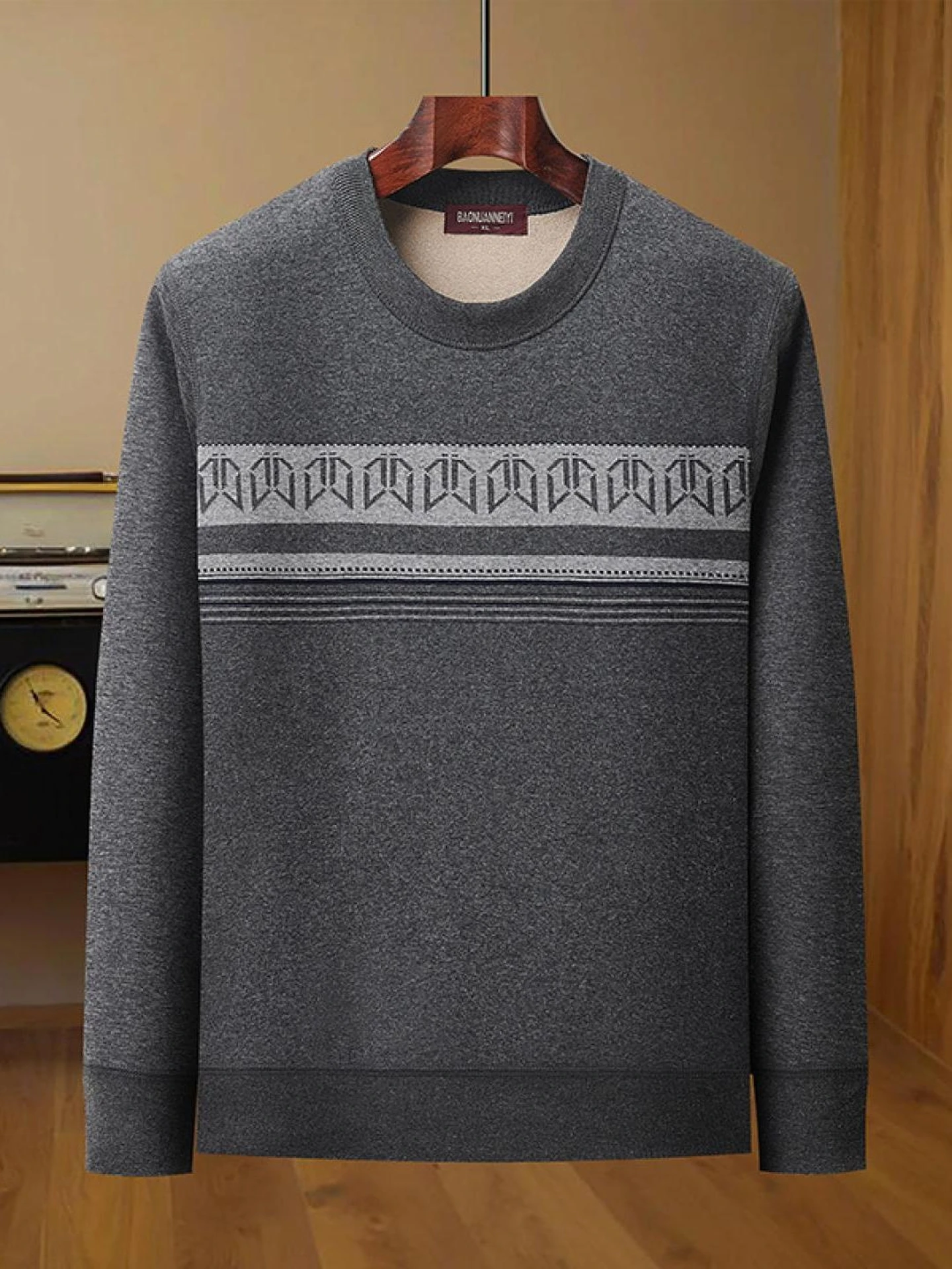

Warmth ort Version Men's Cotton Jaet Middle-Aged And ly Faion Urban Sle Removable Hood Home Use Thiened Cotton