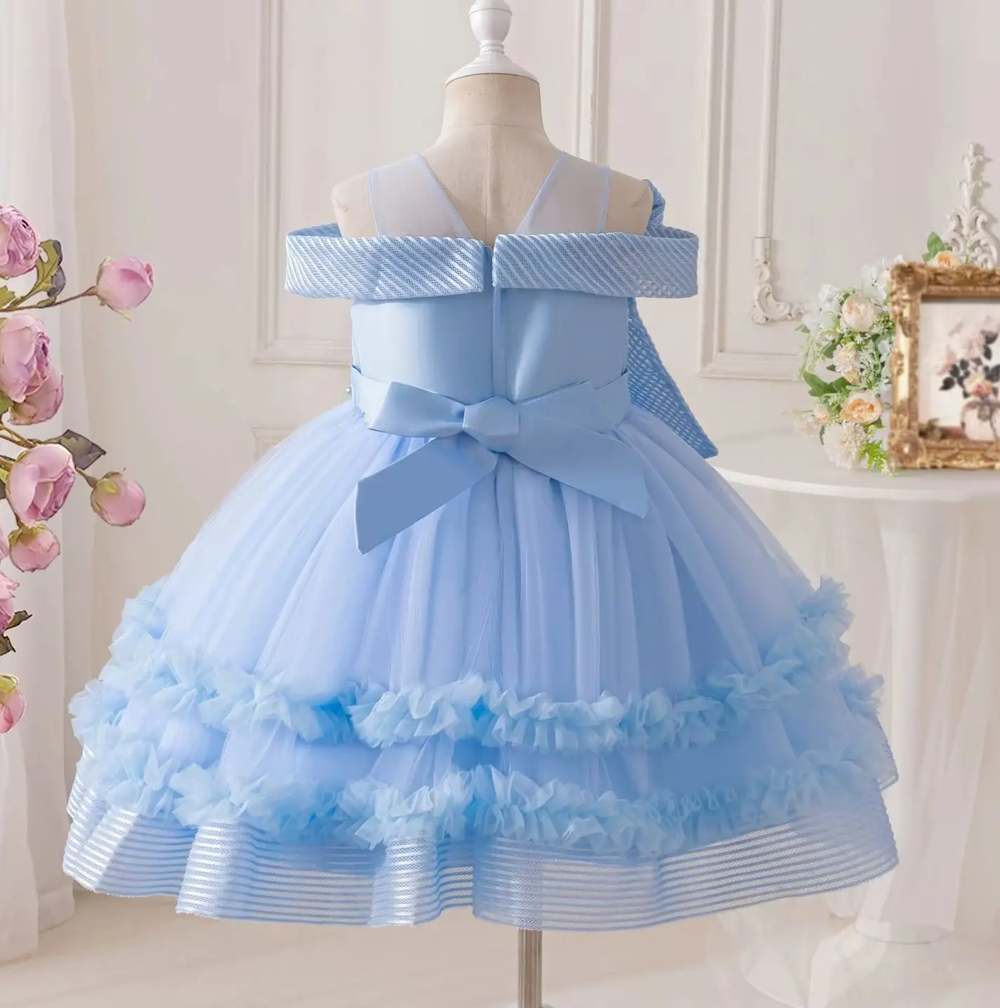 Girls' Princess Dress Kids Girl Holiday Clothes Tulle Child Party Dresses 3-10 Years