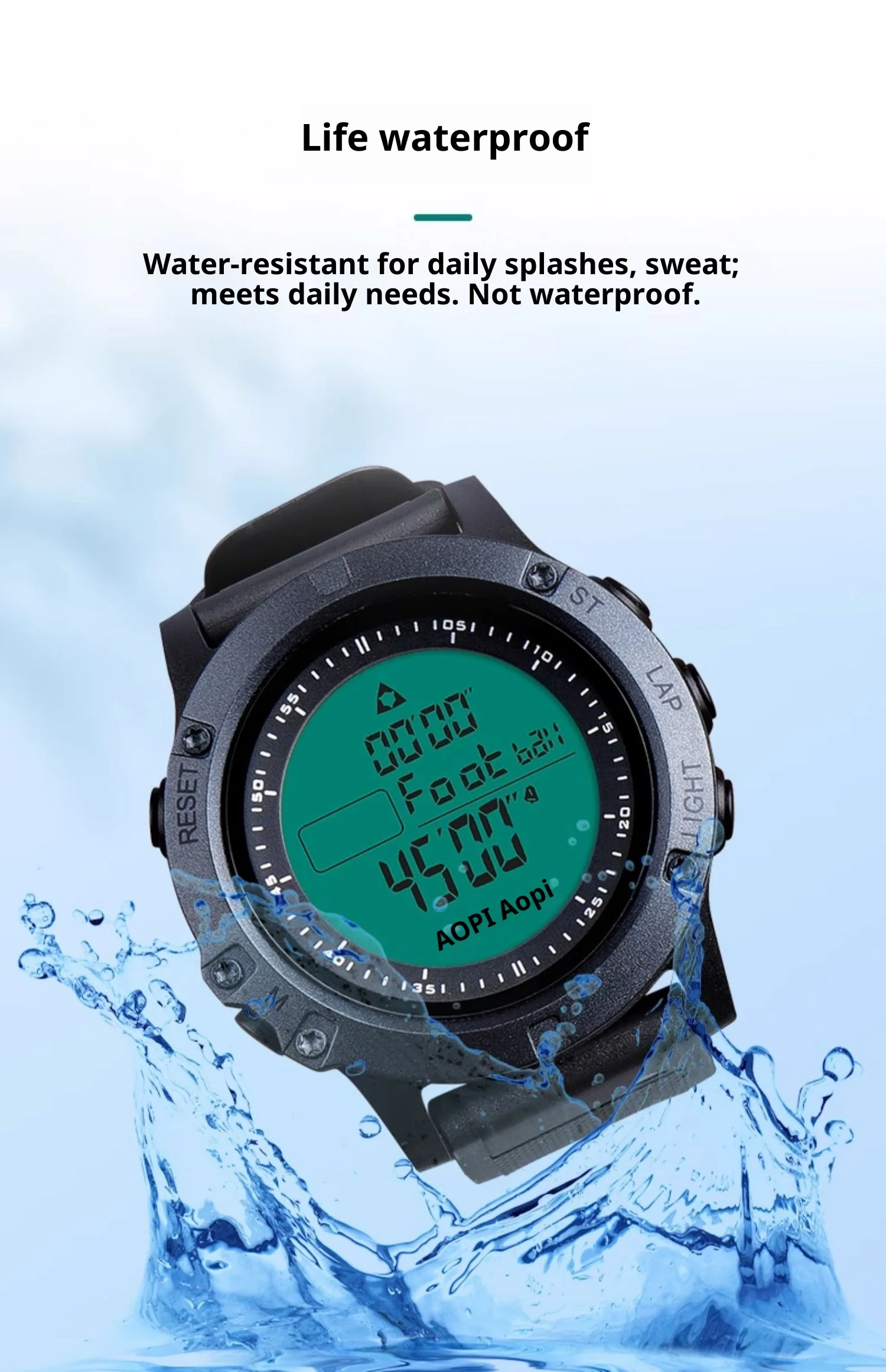 축구 심판 시계, 체육 교사용 러닝 타이머 시계, 전자 시계