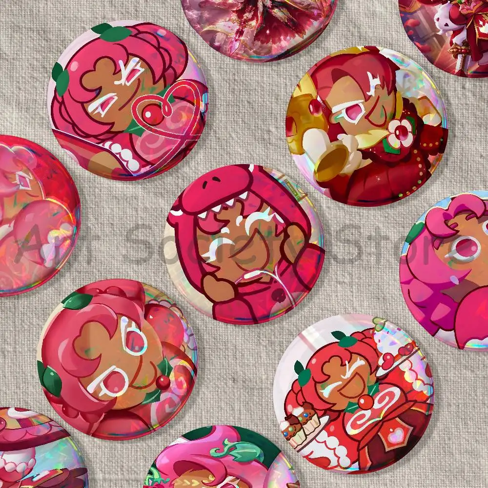 Kingdom Hollyberry C-Cookie Badges Creative Tinplate Button Pins Brooch Creative Quotes Badge Clothes Backpack Jewelry Gift Fan