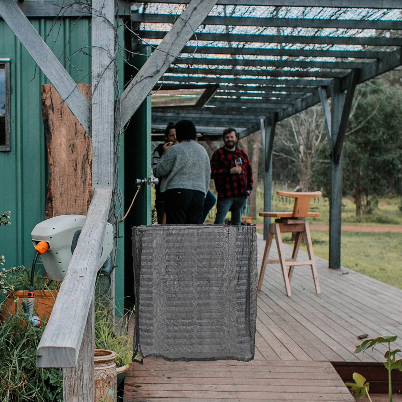 

Air Conditioner Cover Breathable Full Mesh Protective Shield Outdoor Window Ac Unit Cover Easy Installation Central Ac Protector