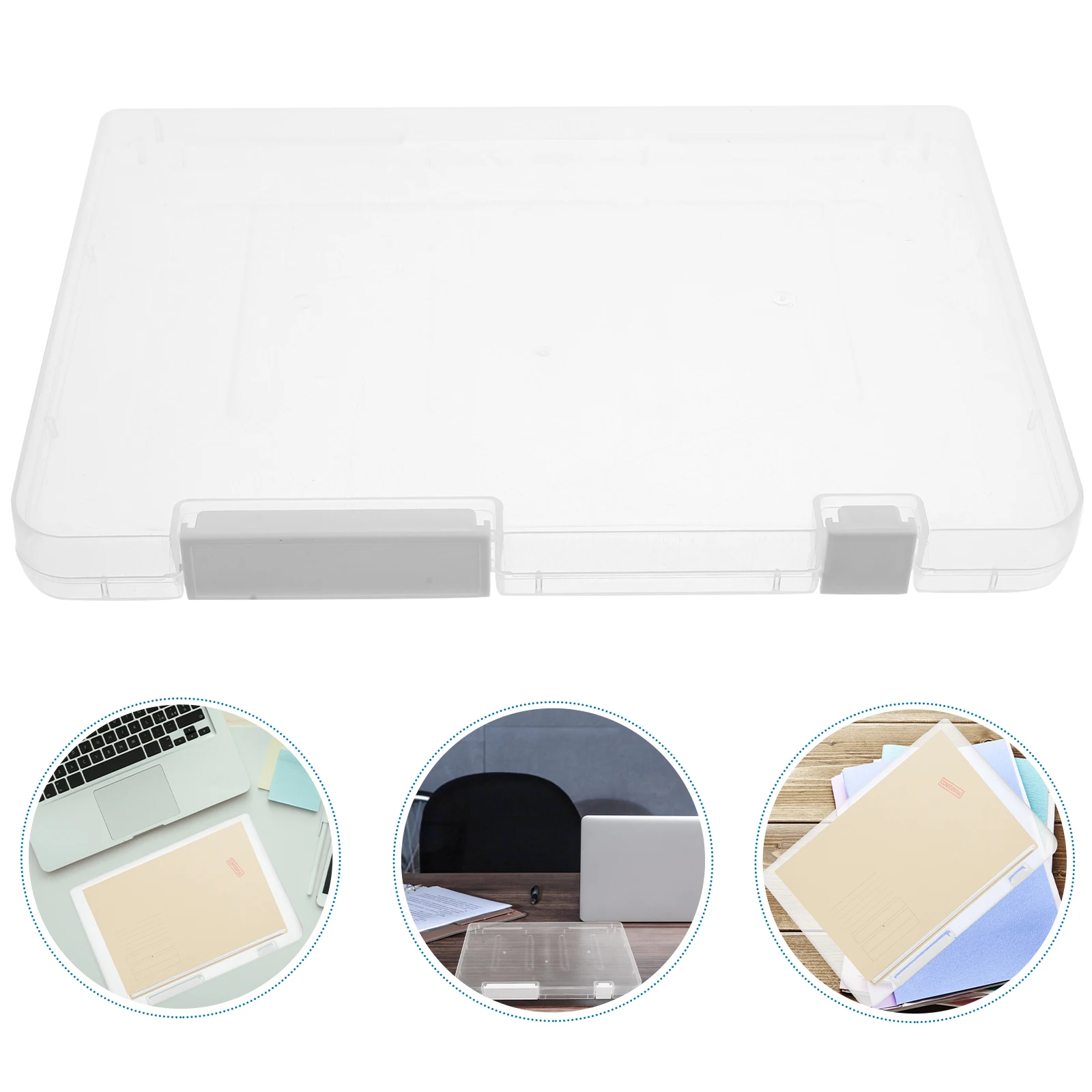 

5pcs File Storage Box Pp Material Large Capacity Document Organizer For Cards Photos Postcards Certificate Tool Hardware