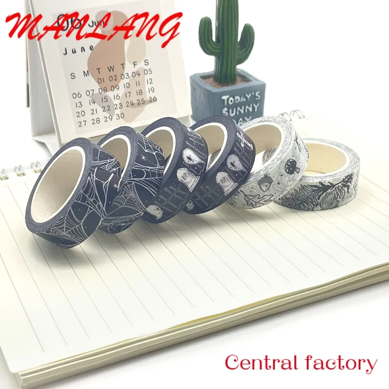 Custom  Great Office Or Commercial Contractor Paper Good Quality Adhesive Custom Printed Washi Tape