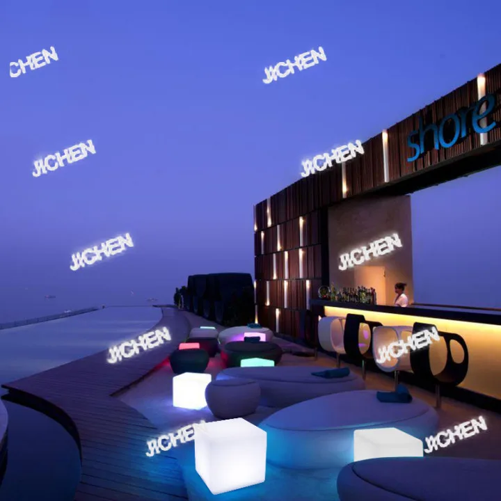 เก้าอี้สตูลทรงลูกบาศก์เรืองแสง LED สำหรับกิจกรรมกลางแจ้ง เก้าอี้สี่เหลี่ยมสำหรับบาร์ เก้าอี้นั่งบาร์ เก้าอี้สำหรับงานแสดงสินค้า เก้าอี้พักผ่อน เก้าอี้เรืองแสงแบบประกอบได้