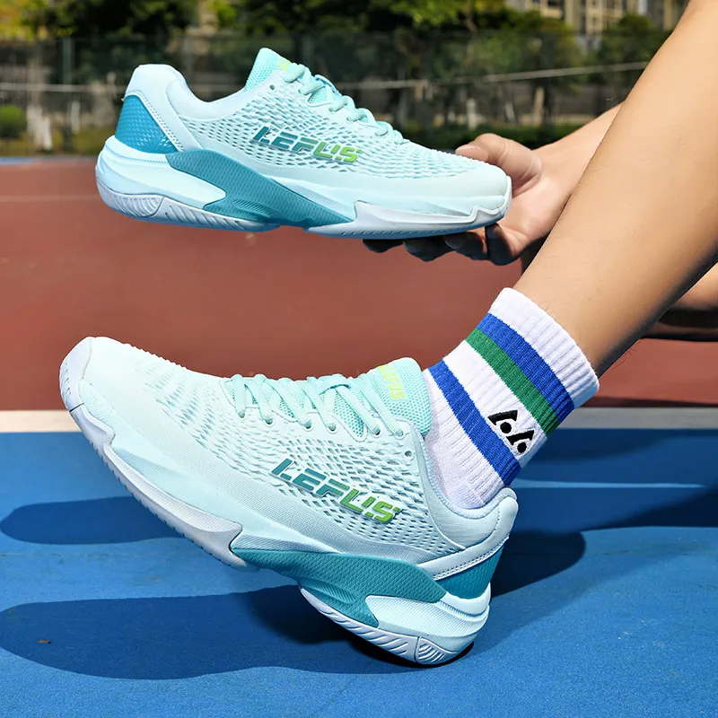 Men's and Women's Professional Tennis Shoes, Comfortable Outdoor Fitness, Badminton, Fashionable Volleyball Training Shoes