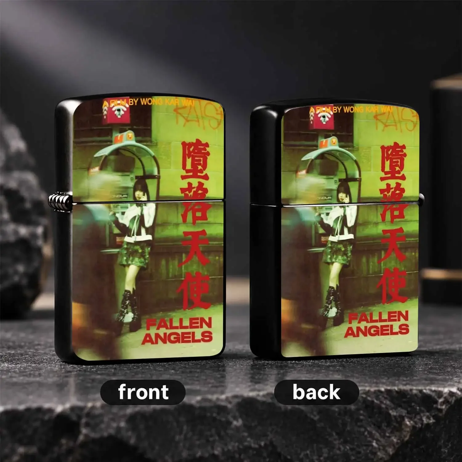 Vintage Fallen Angels Wong Kar Wai Classic Movie Poster Themed Portable Igniter, Stylish Retro Cinema Inspired Accessory, Ideal For Daily Outings Gatherings Dates, Practical Unique Carry Item Fits All Scenarios For Personal Use Or Gifting I
