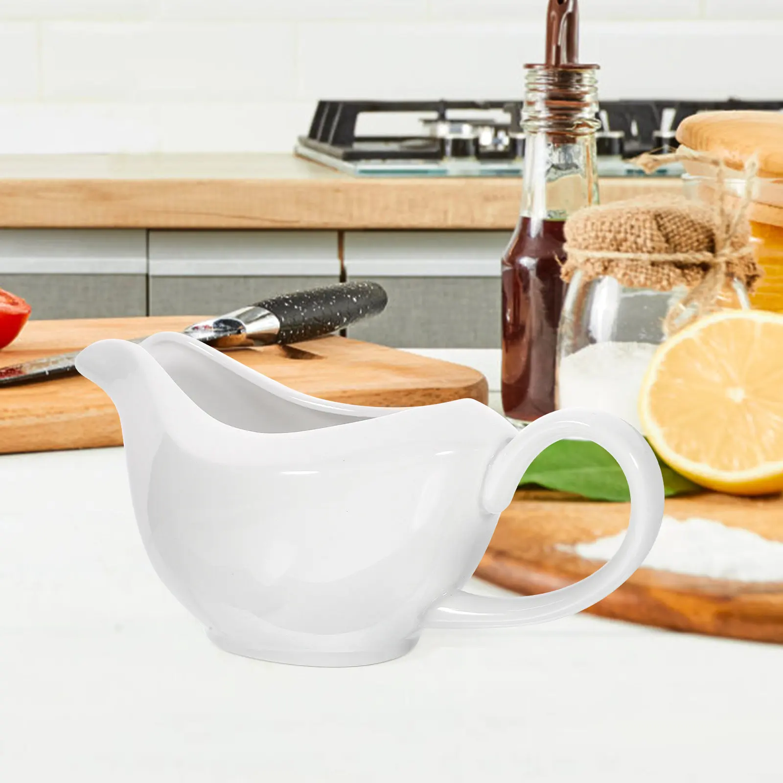 

Керамический соусник с золотым ободком для молока и сока, элегантный дозатор для дома, отелей и кейтеринга, с защитой от опрокидывания