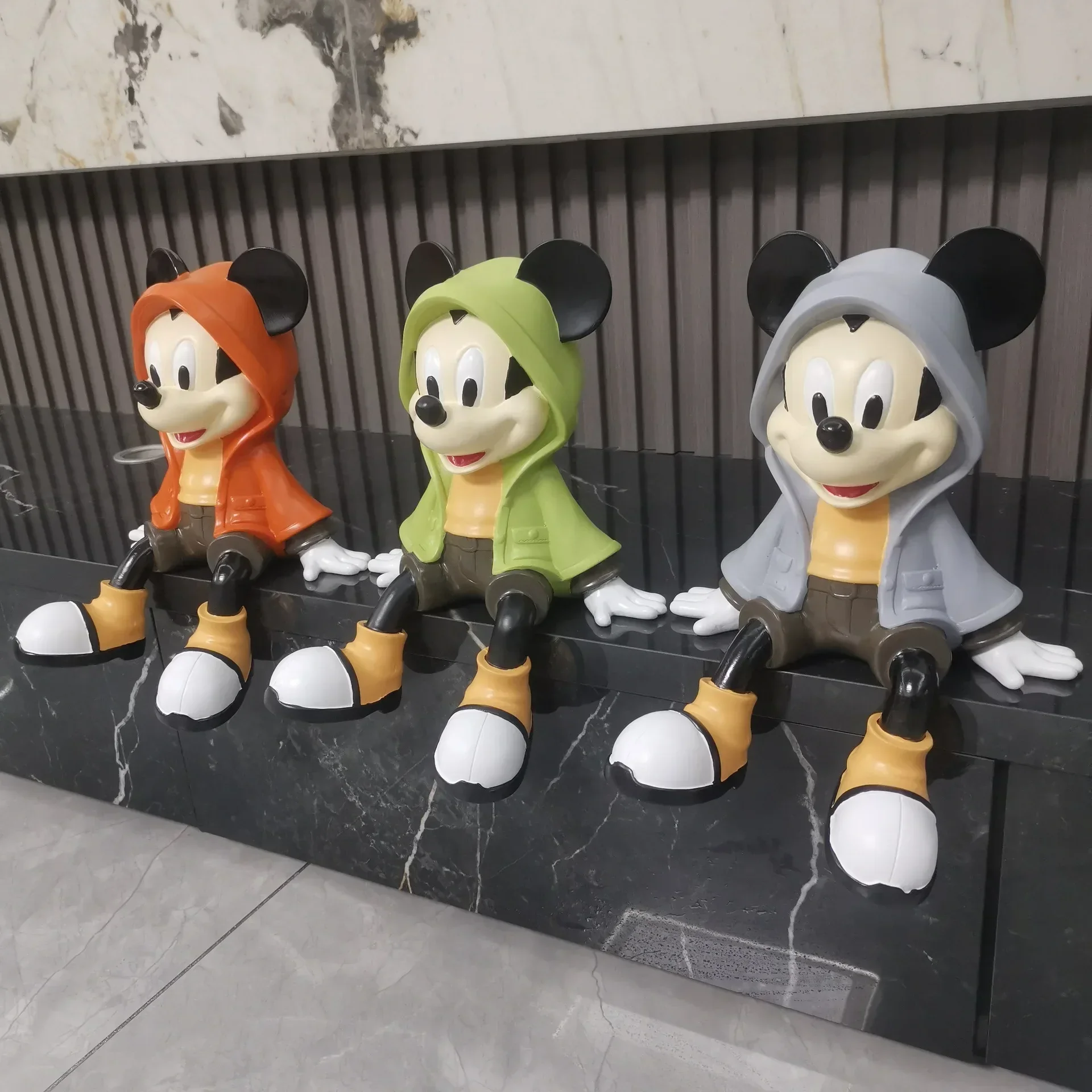 

30cm Disney Mickey Sitting Posture Decoration Living Room Tv Cabinet Home Decor Office Desktop Model Child Birthday Gift
