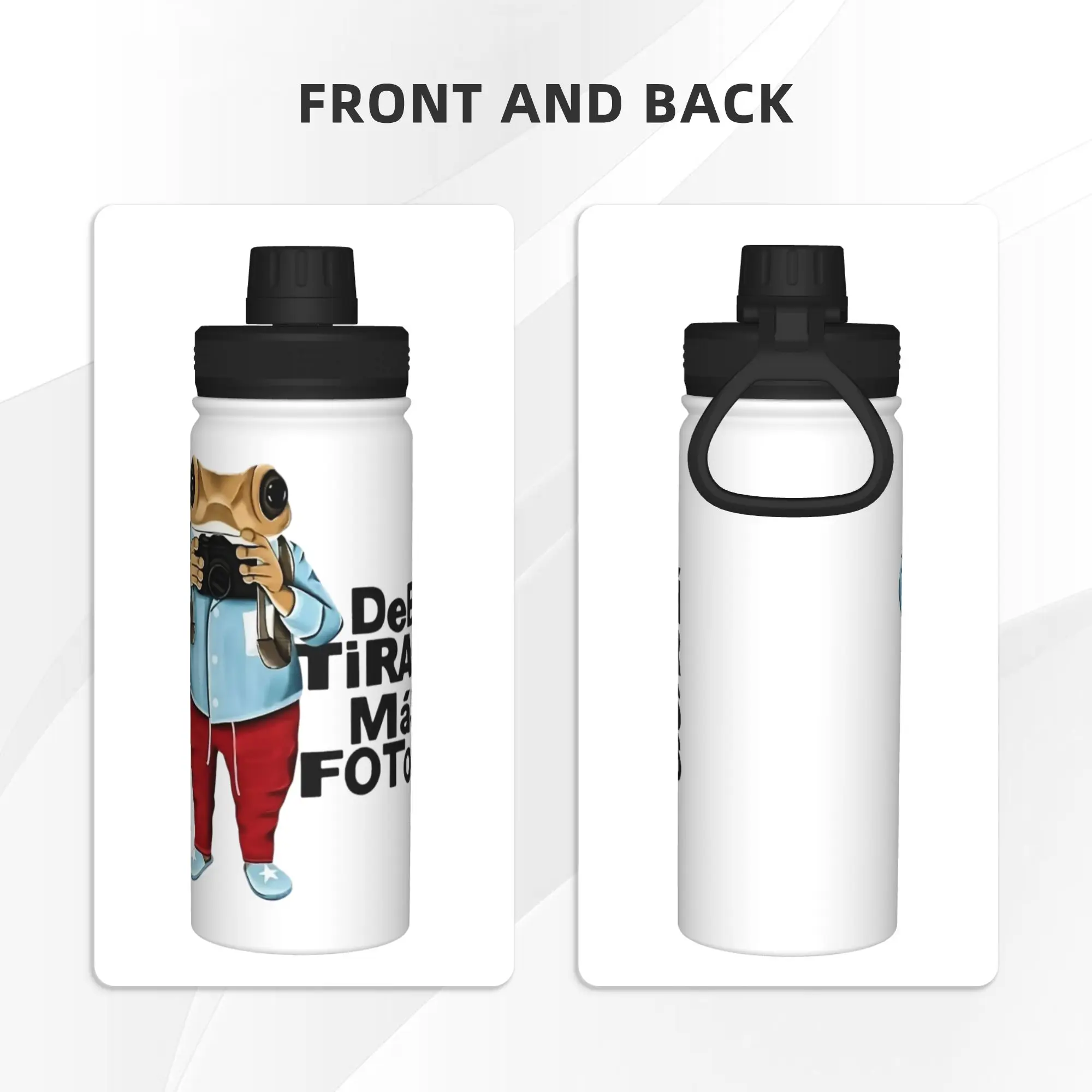 Bad Bunnys 18OZ Sports Insulated Kettle  Coffee Cups Stainless Steel Outdoor Mug Water Bottle